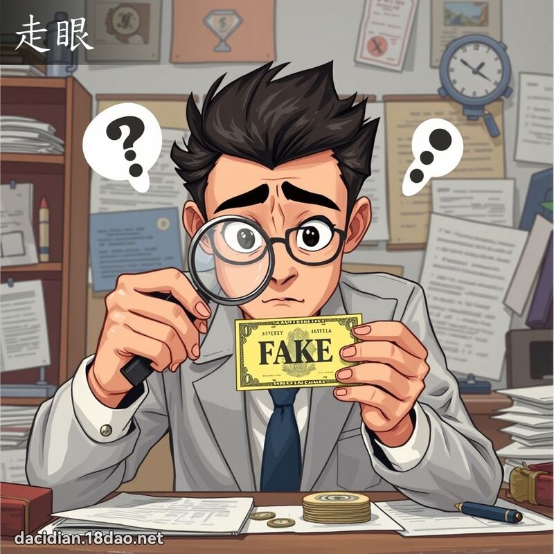 走眼 - 國語大辭典配圖
