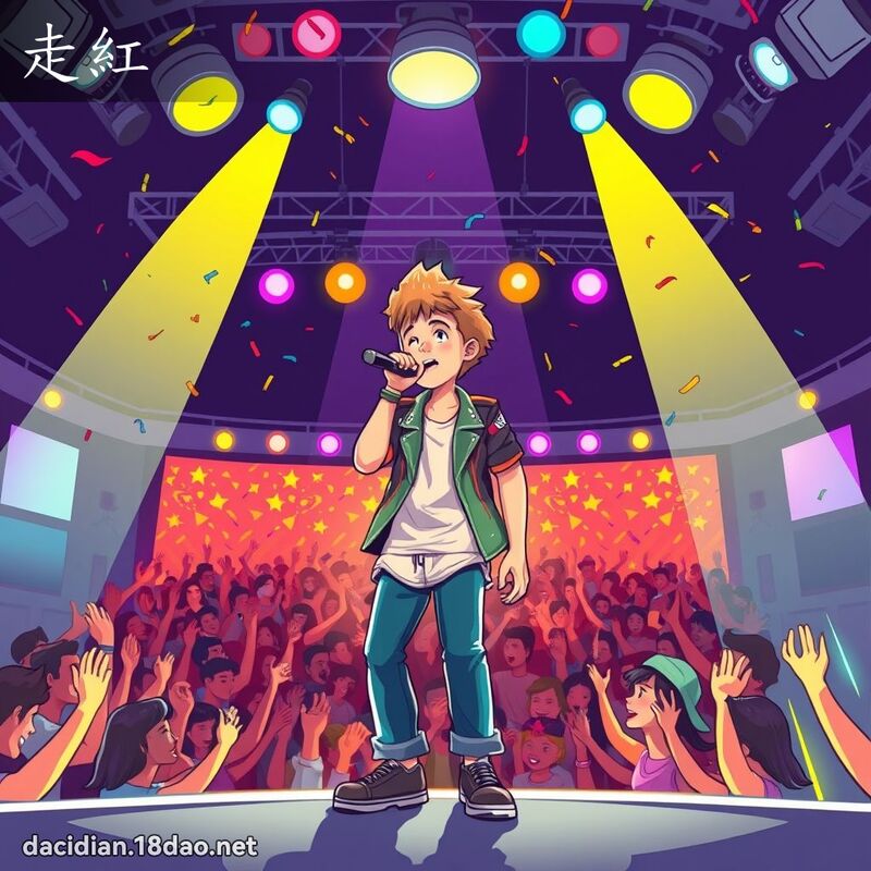 走紅 - 國語大辭典配圖