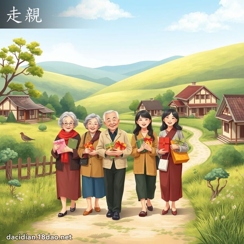 走親 - 國語大辭典配圖