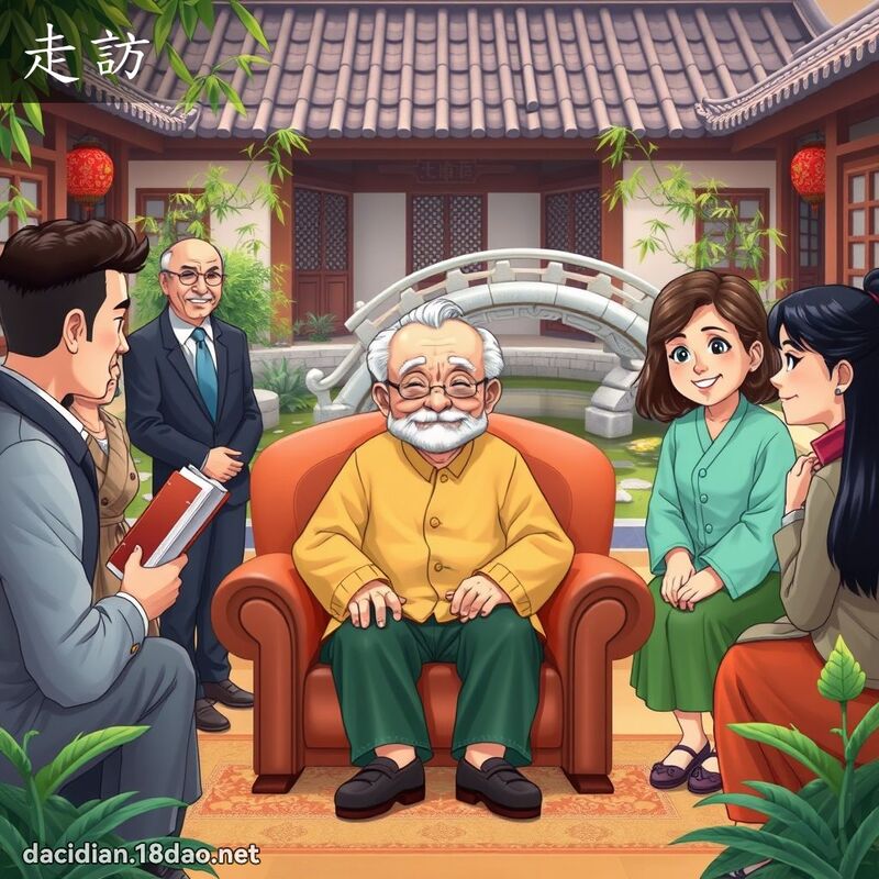 走訪 - 國語大辭典配圖