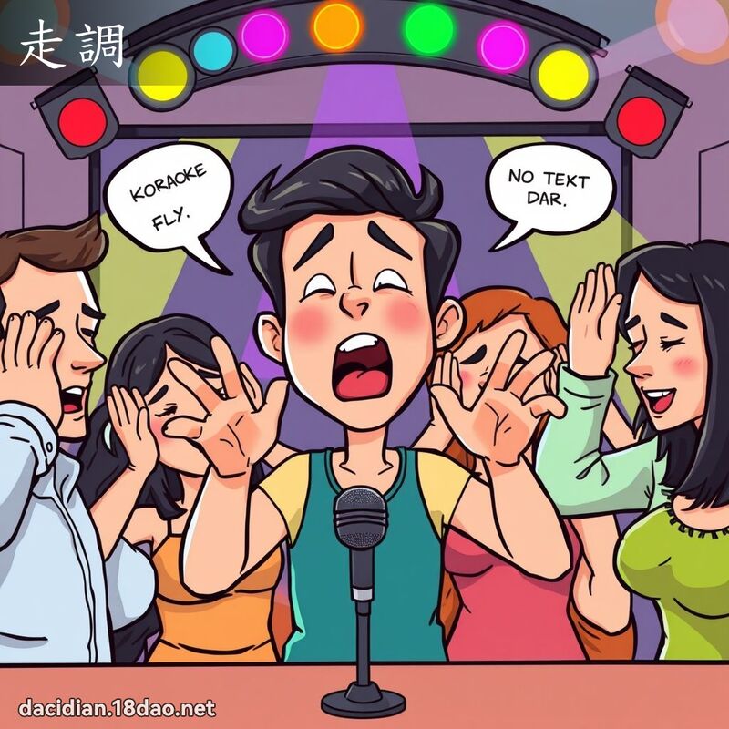 走调 - 国语大辞典配图