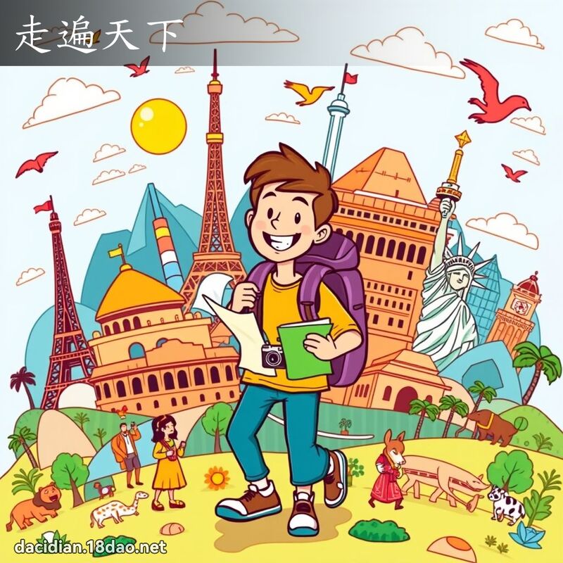 走遍天下 - 国语大辞典配图