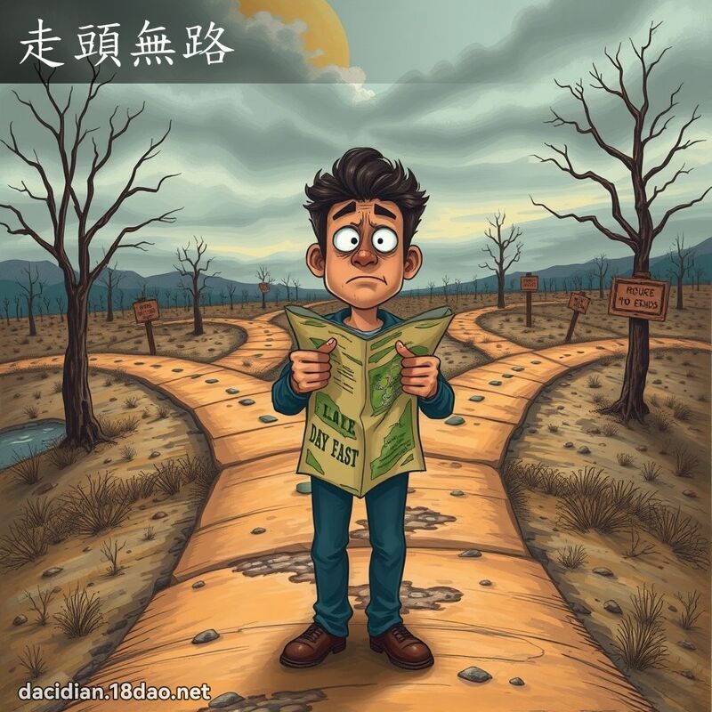走頭無路 - 國語大辭典配圖