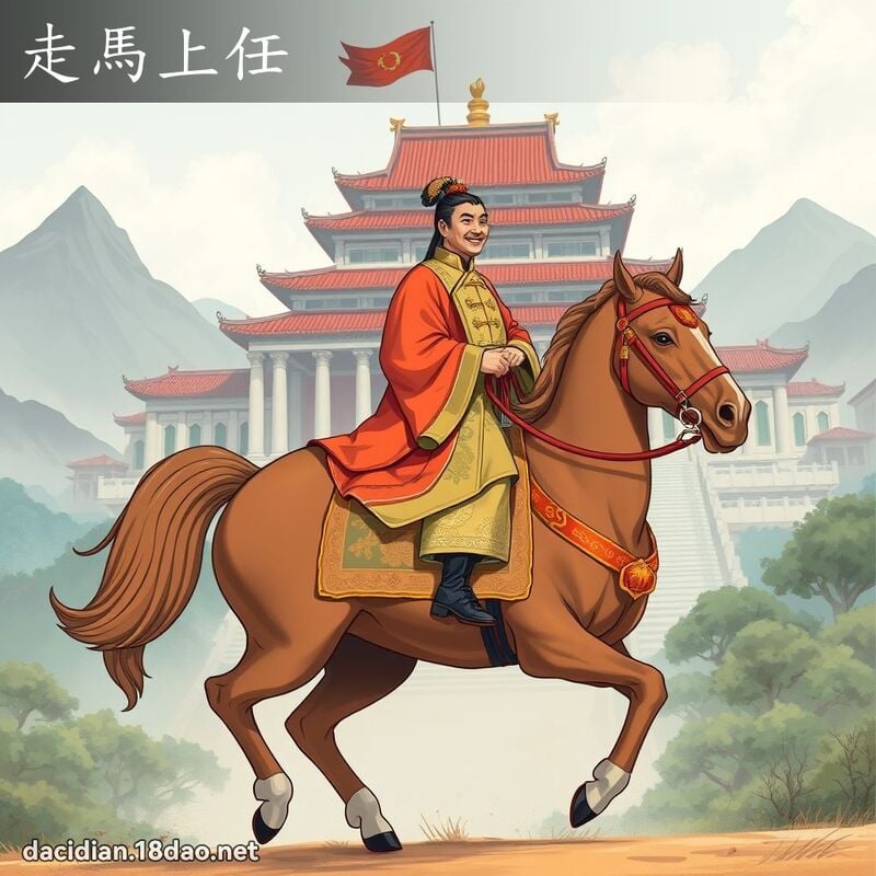 走馬上任 - 國語大辭典配圖