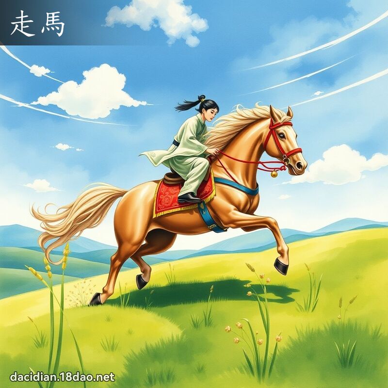 走馬 - 國語大辭典配圖