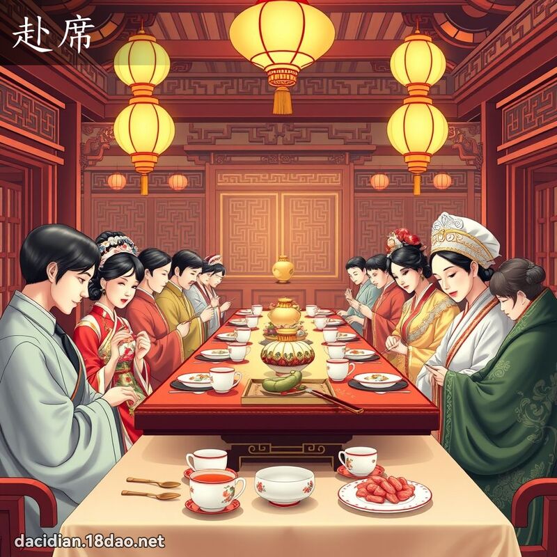 赴席 - 国语大辞典配图