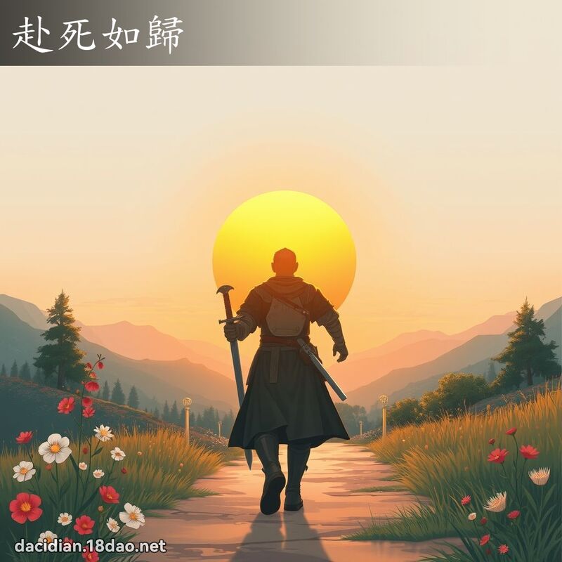赴死如歸 - 國語大辭典配圖