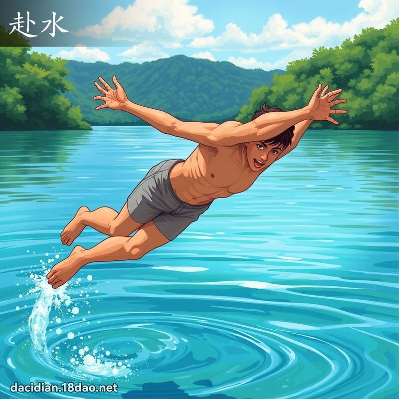 赴水 - 国语大辞典配图