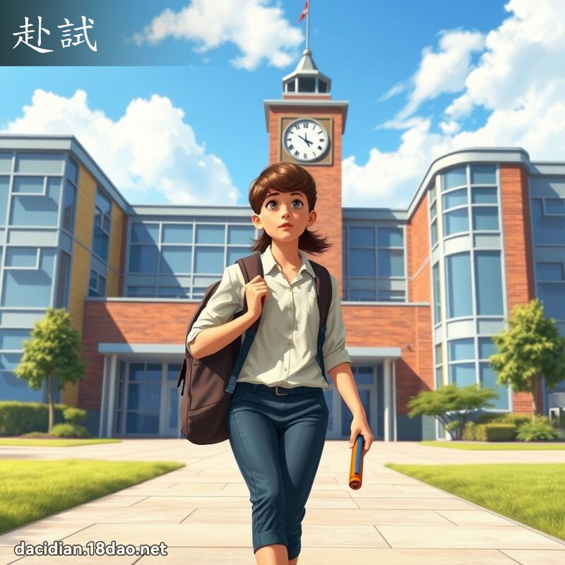 赴試 - 國語大辭典配圖