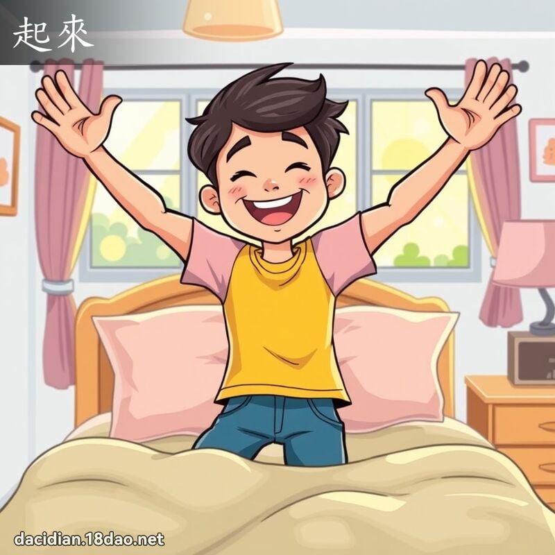 起來 - 國語大辭典配圖