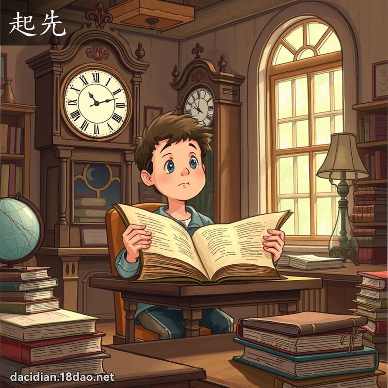 起先 - 國語大辭典配圖