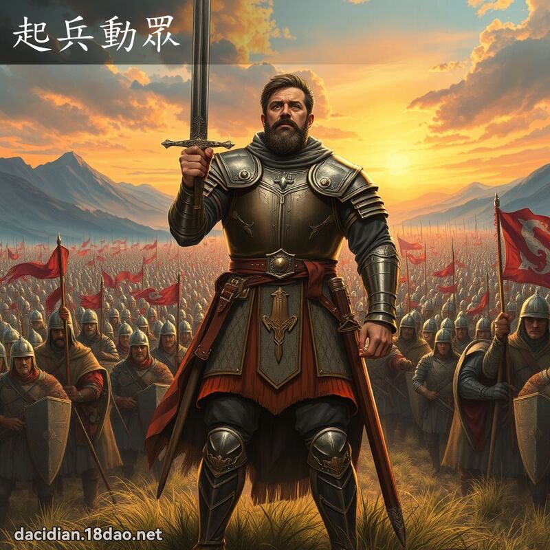 起兵动眾 - 国语大辞典配图