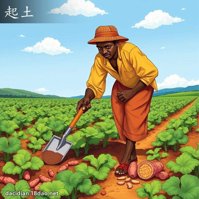 起土 - 国语大辞典配图