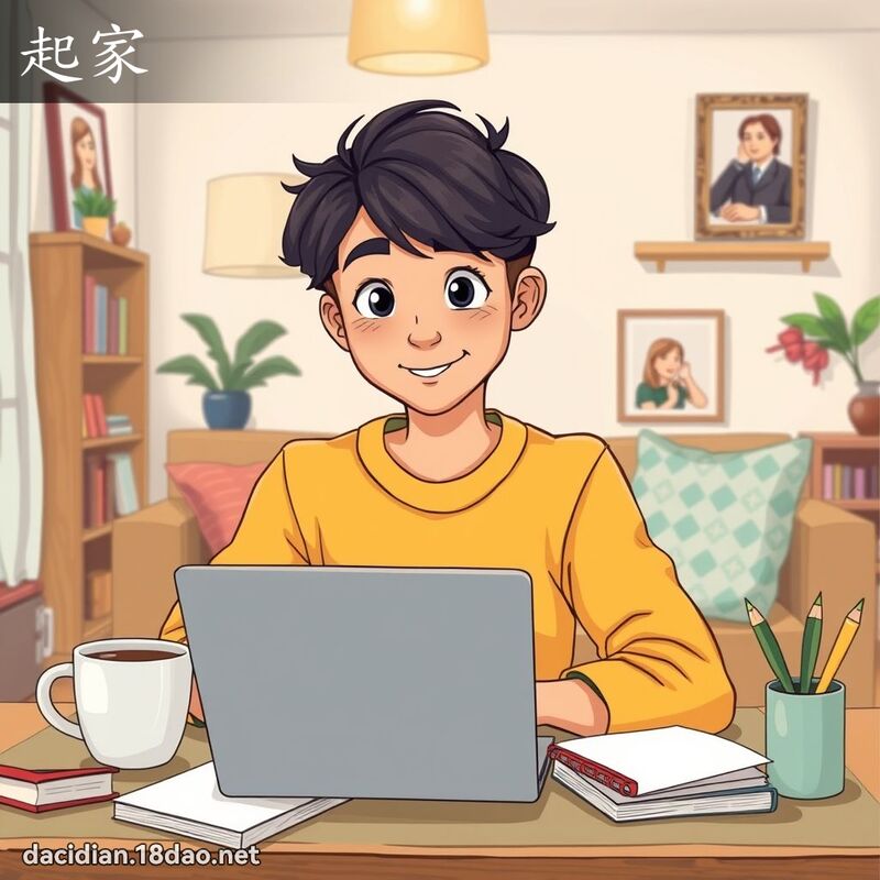 起家 - 国语大辞典配图