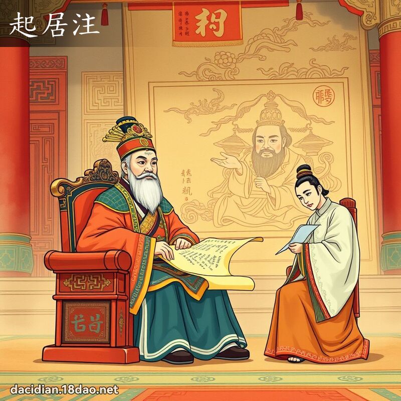 起居注 - 國語大辭典配圖
