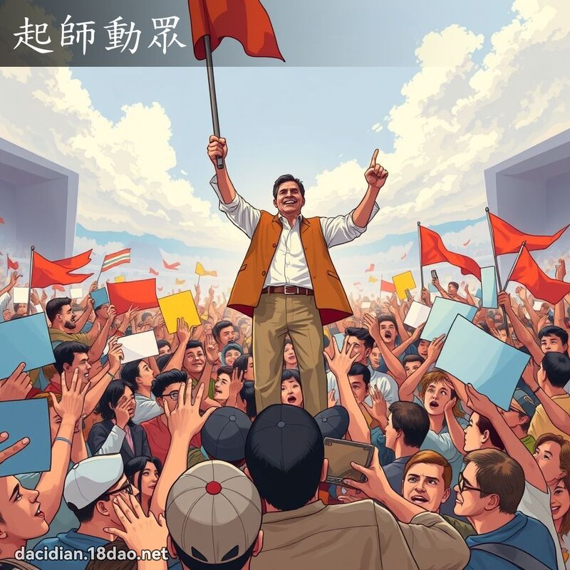 起师动眾 - 国语大辞典配图