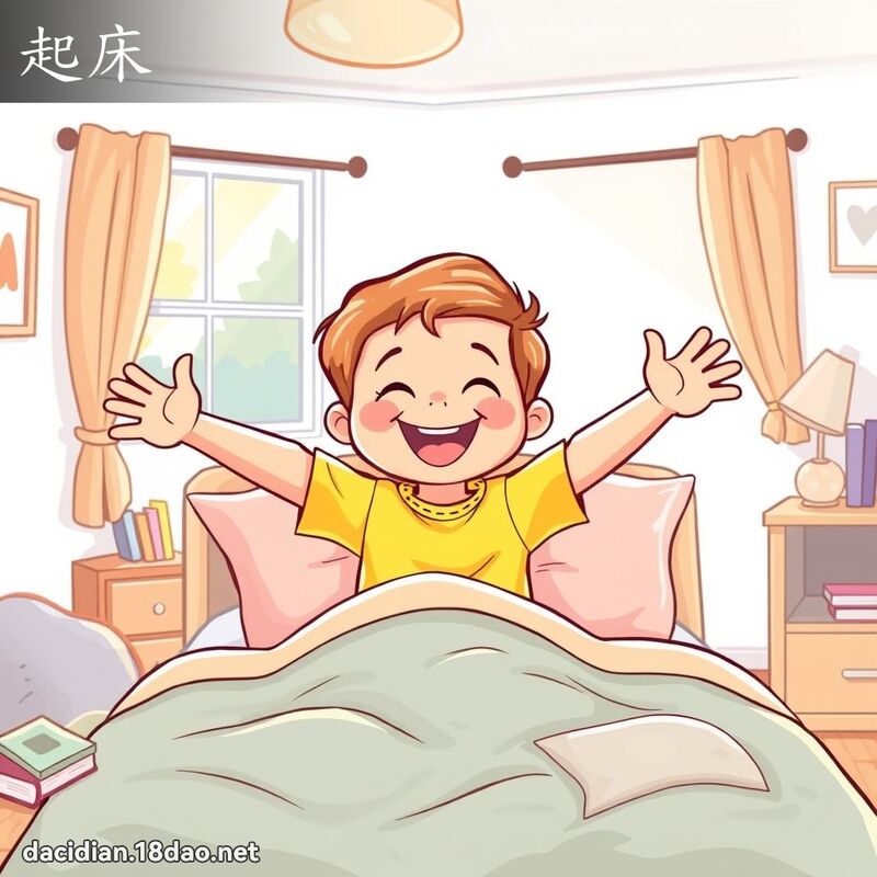 起床 - 國語大辭典配圖