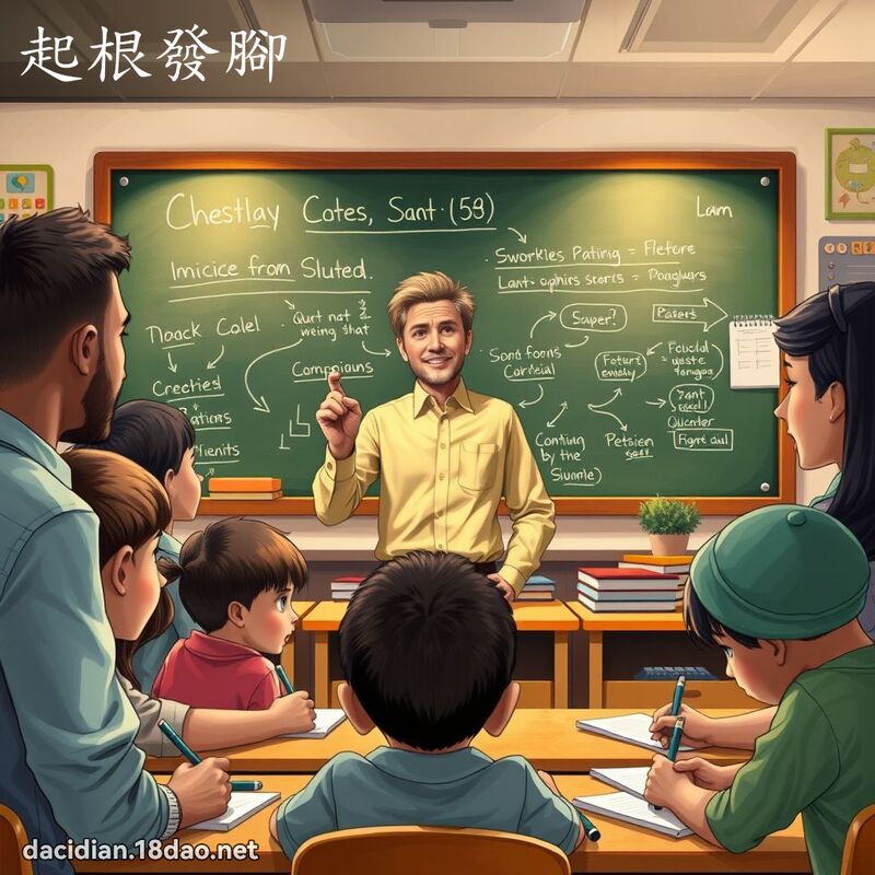 起根發腳 - 國語大辭典配圖