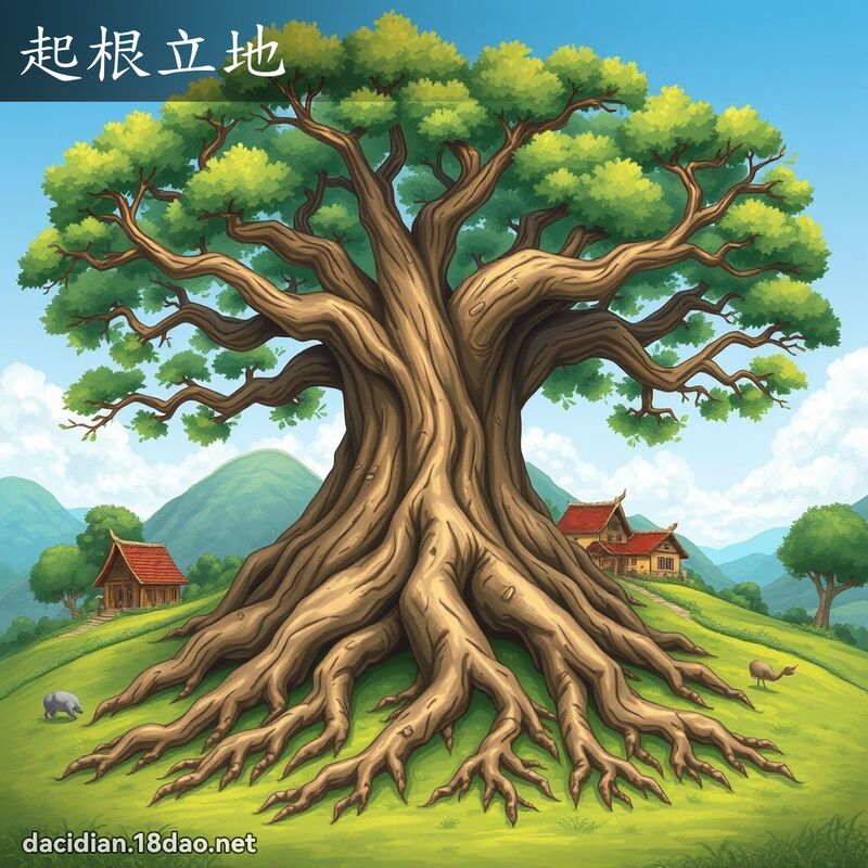 起根立地 - 國語大辭典配圖