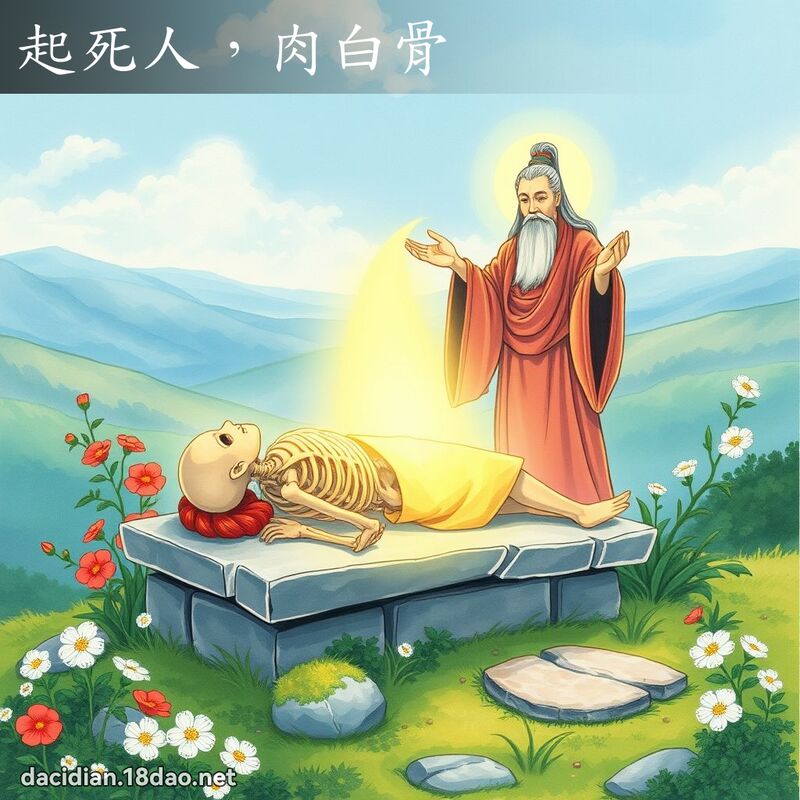起死人，肉白骨 - 國語大辭典配圖