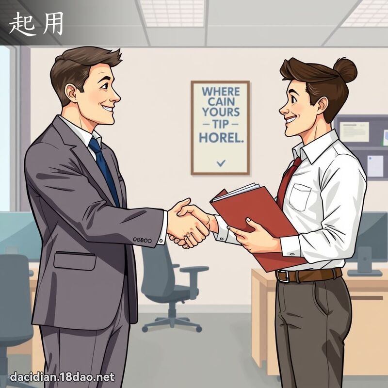起用 - 國語大辭典配圖