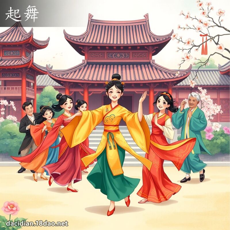 起舞 - 國語大辭典配圖