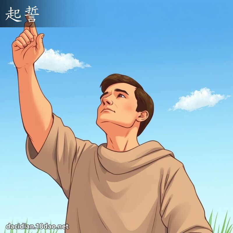 起誓 - 國語大辭典配圖