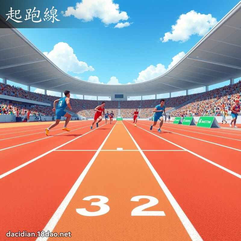 起跑線 - 國語大辭典配圖