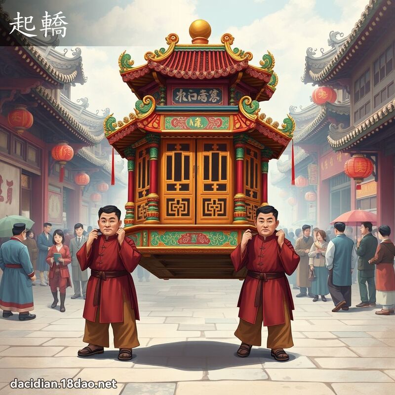 起轿 - 国语大辞典配图