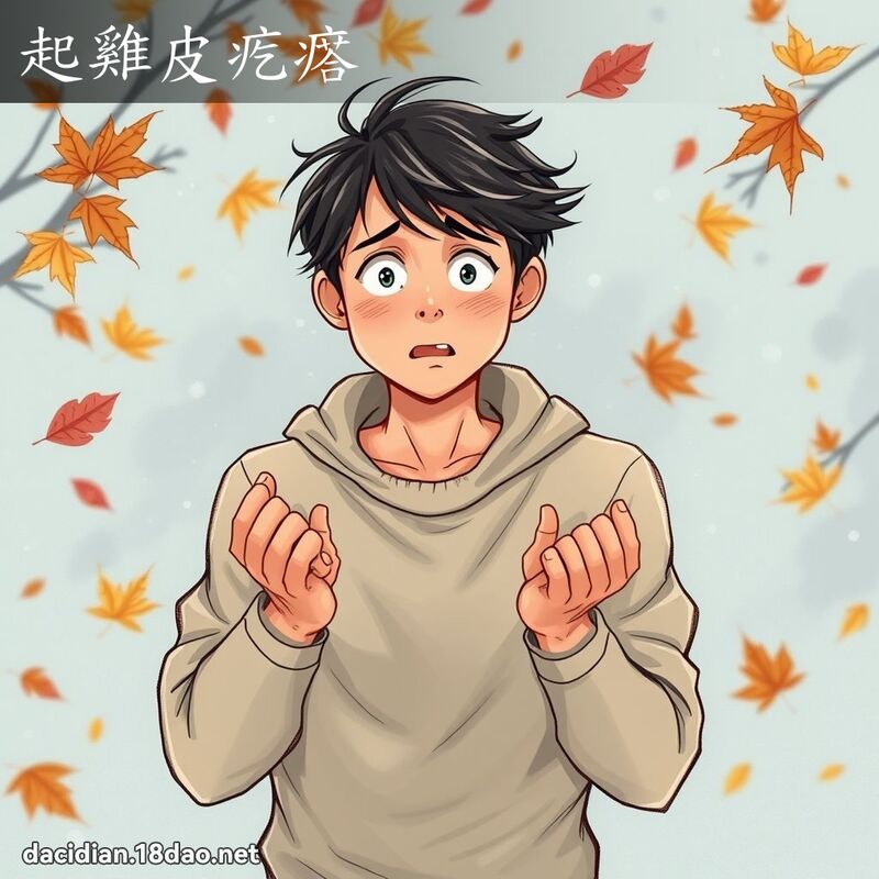 起鸡皮疙瘩 - 国语大辞典配图