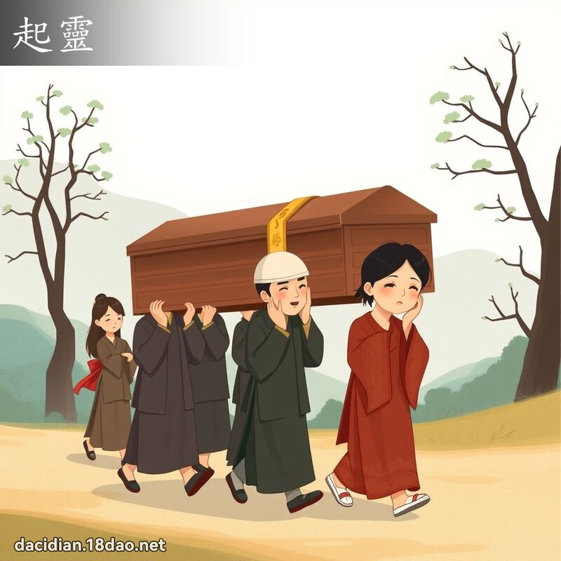 起靈 - 國語大辭典配圖