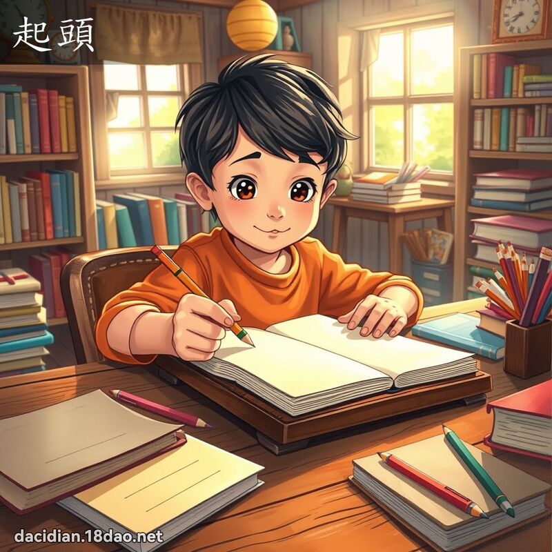 起头 - 国语大辞典配图