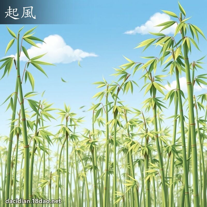 起风 - 国语大辞典配图
