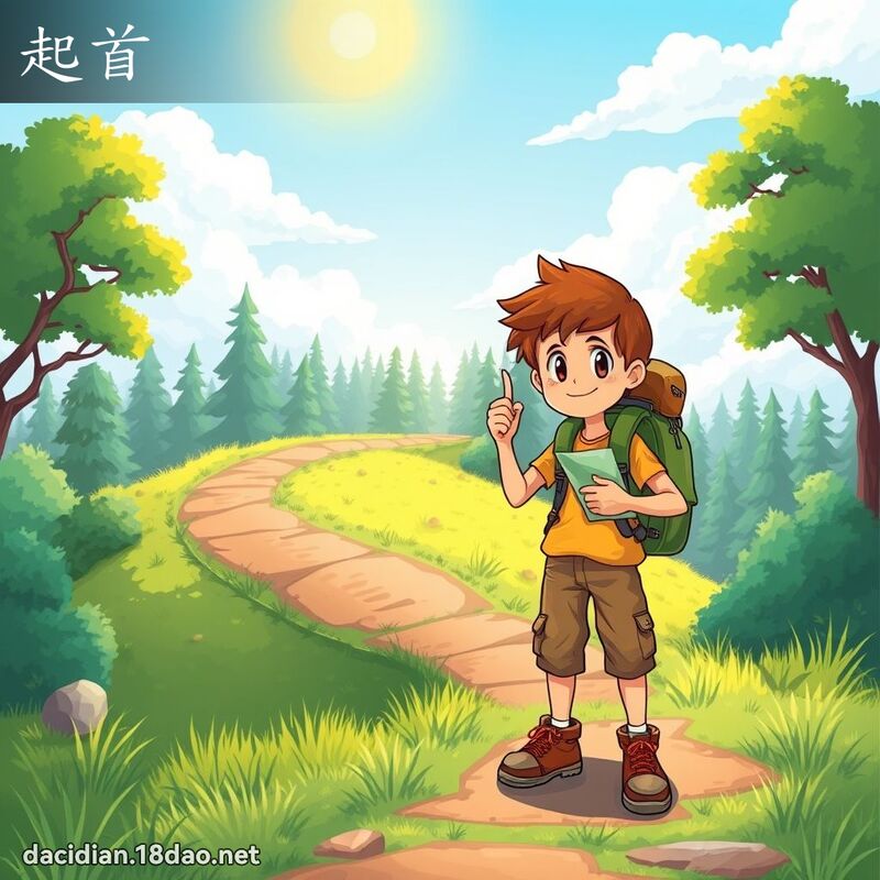 起首 - 国语大辞典配图