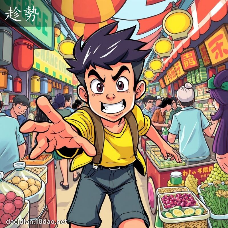 趁势 - 国语大辞典配图