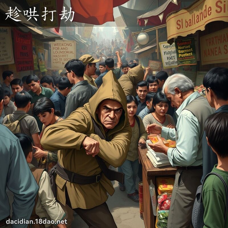 趁哄打劫 - 國語大辭典配圖