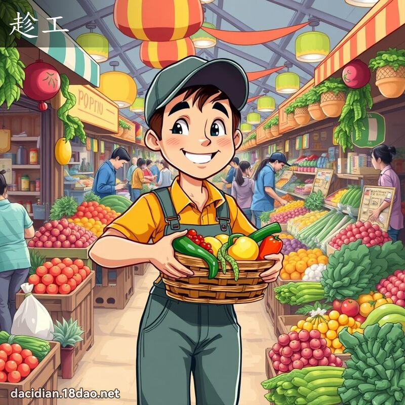 趁工 - 国语大辞典配图