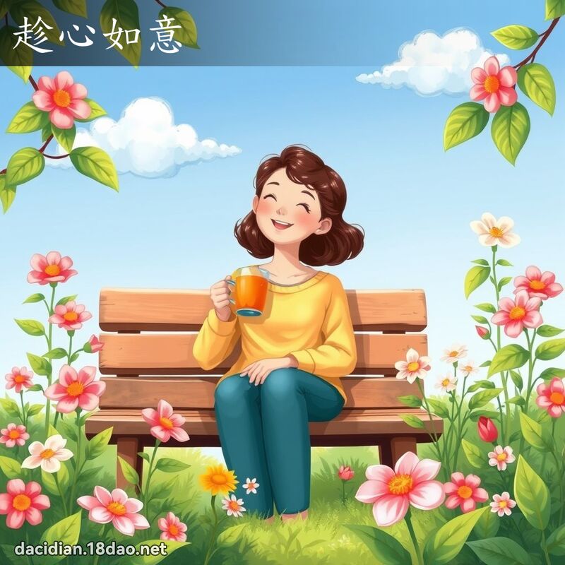 趁心如意 - 國語大辭典配圖