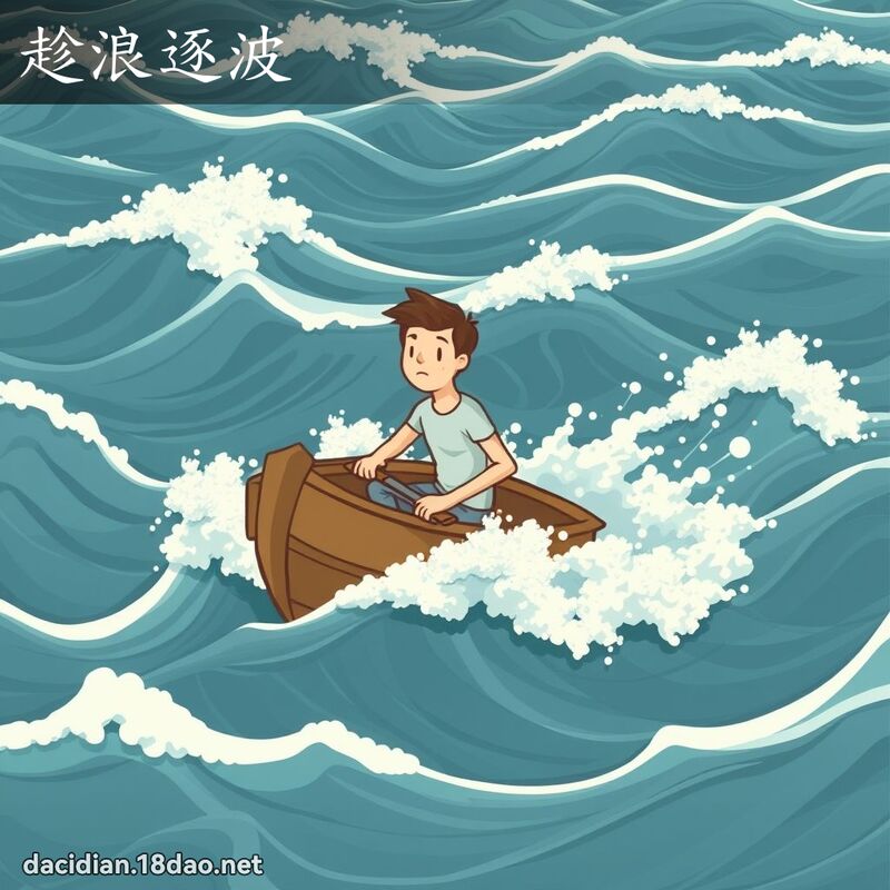 趁浪逐波 - 國語大辭典配圖