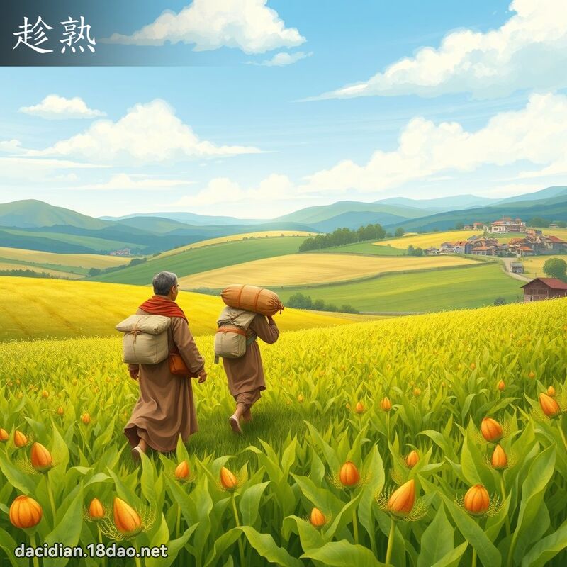 趁熟 - 國語大辭典配圖