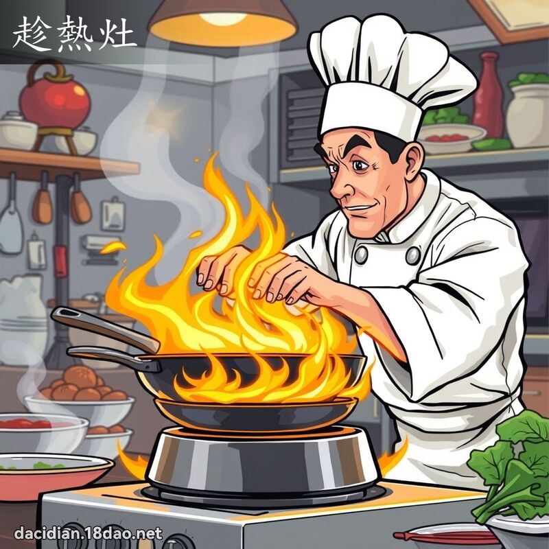 趁熱灶 - 國語大辭典配圖