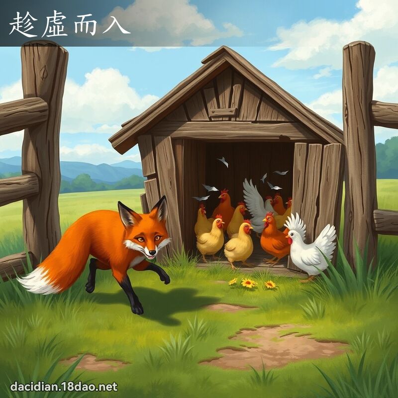 趁虚而入 - 国语大辞典配图