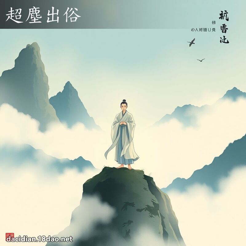 超尘出俗 - 国语大辞典配图