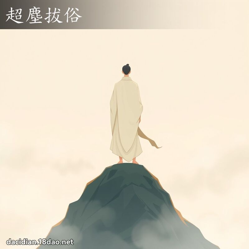 超塵拔俗 - 國語大辭典配圖
