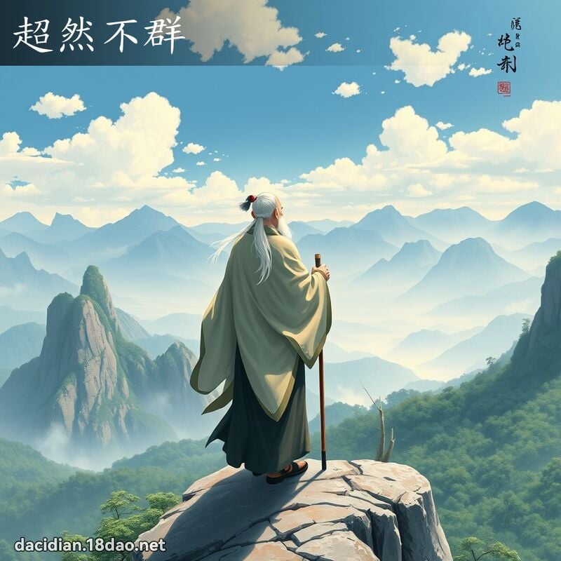 超然不群 - 国语大辞典配图
