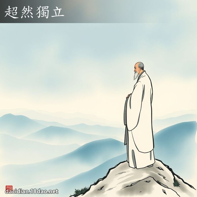 超然独立 - 国语大辞典配图
