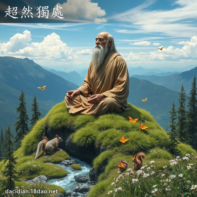 超然独处 - 国语大辞典配图