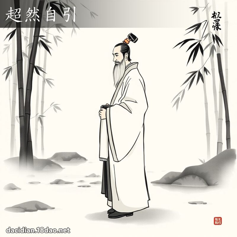 超然自引 - 国语大辞典配图