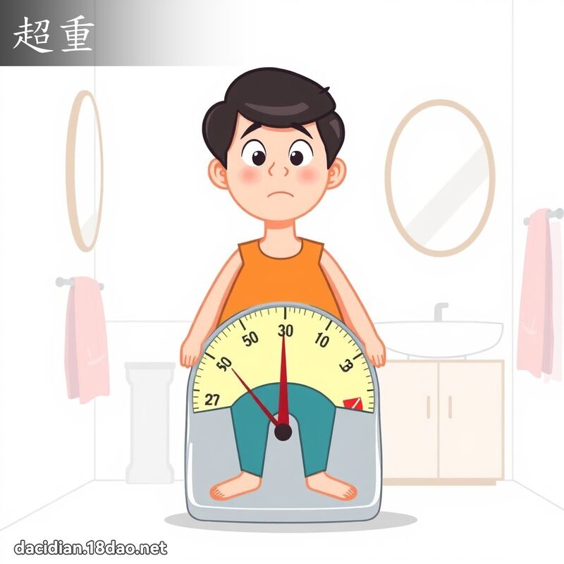 超重 - 国语大辞典配图