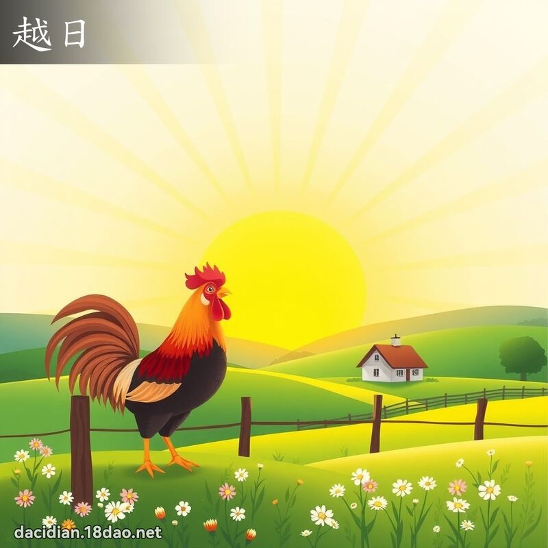 越日 - 國語大辭典配圖
